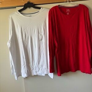 Two Croft and Barrow Long Sleeve Shirts 3x